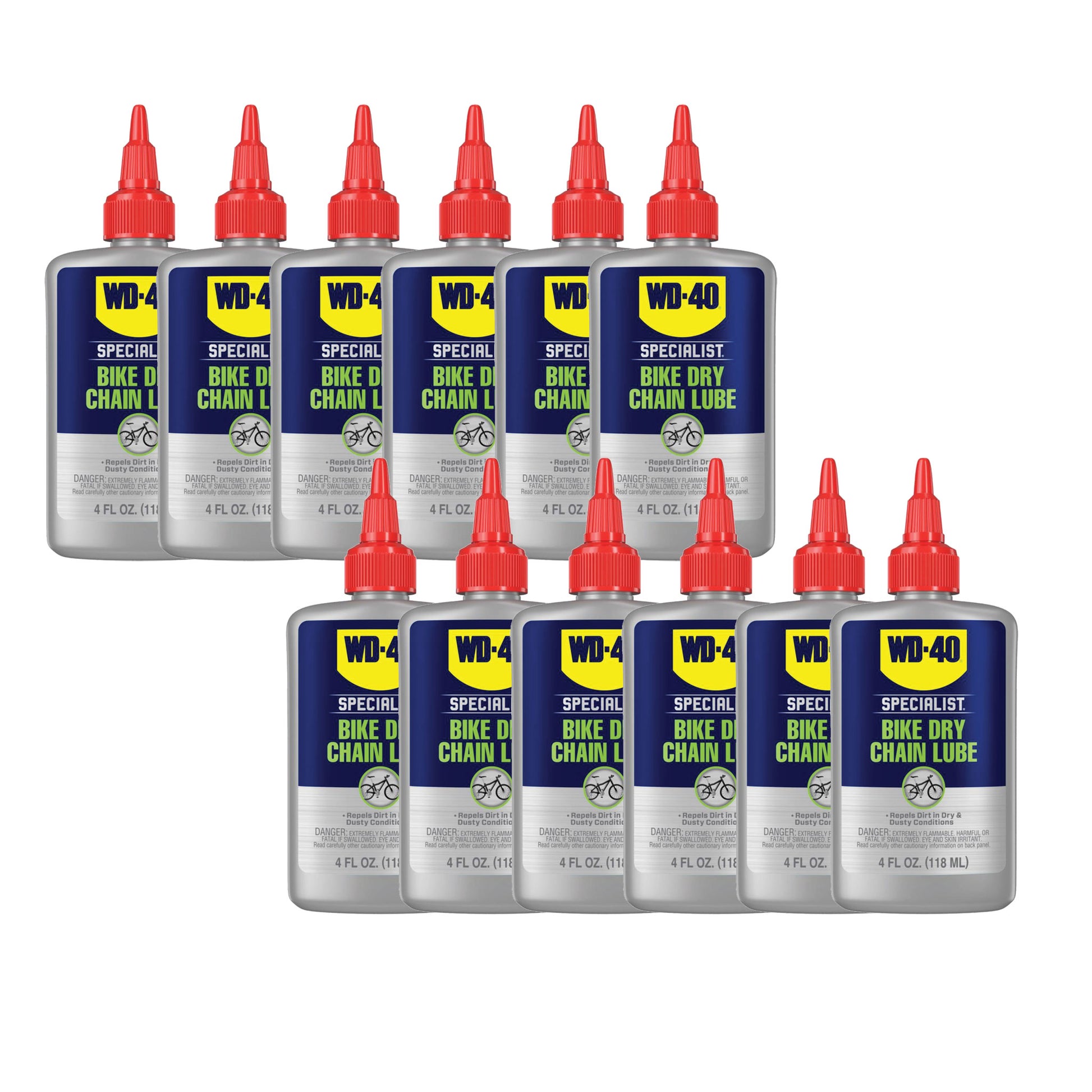 Lubricants WD-40 WD-40 BIKE Dry Lube 4oz Drip - 12/Case Dark Gray
