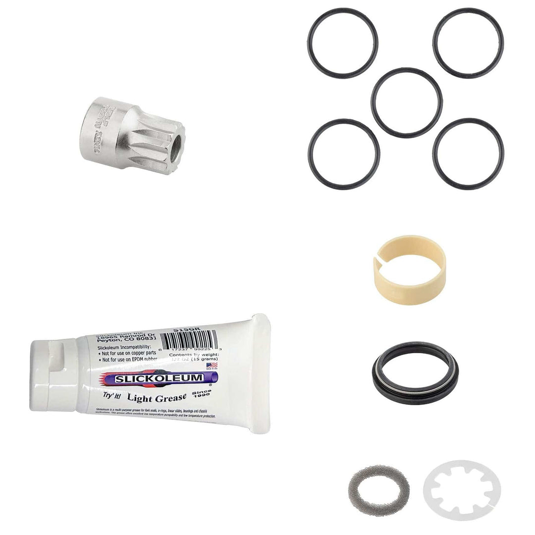 Seatpost Parts and Accessories Wolf Tooth Wolf Tooth Components Resolve 100 Hour Service Kit Light Gray