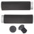 Grips Wolf Tooth Wolf Tooth Fat Paw Lock-on Grips - Black/Raw Silver Dark Slate Gray