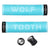 Lock-On Grips Wolf Tooth Wolf Tooth Components Echo Lock-On Grip Set Teal/Black Sky Blue