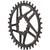 Chainrings Wolf Tooth Wolf Tooth Elliptical Direct Mount Chainring - 34t SRAM Direct Mount For SRAM 3-Bolt Boost Cranks Requires Hyperglide+ Chain BLK Dark Slate Gray