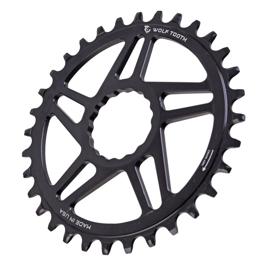 Chainrings Wolf Tooth Wolf Tooth Direct Mount Chainring - 32t RaceFace/Easton CINCH Direct Mount Boost 3mm Offset Requires 12-Speed Hyperglide+ Chain BLK Dark Slate Gray