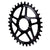 Chainrings Wolf Tooth Wolf Tooth Elliptical Direct Mount Chainring - 32t RaceFace/Easton CINCH Direct Mount Drop-Stop A For Boost Cranks 3mm Offset BLK Black