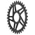 Chainrings Wolf Tooth Wolf Tooth Direct Mount Chainring - 34t RaceFace/Easton CINCH Direct Mount Drop-Stop B For Boost Cranks 3mm Offset BLK Dark Slate Gray