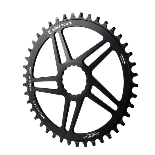 Chainrings Wolf Tooth Wolf Tooth Direct Mount Chainring - 42t RaceFace/Easton CINCH Direct Mount Drop-Stop 10/11/12-Speed Eagle Flattop Compatible BLK Dark Slate Gray
