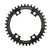 Chainrings Wolf Tooth Wolf Tooth Shimano 110 Asymmetric BCD Chainring - 38t 110 Asymmetric BCD 4-Bolt Drop-Stop For Shimano Cranks BLK Dark Slate Gray