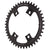 Chainrings Wolf Tooth Wolf Tooth Shimano 110 Asymmetric BCD Chainring - 44t 110 Asymmetric BCD 4-Bolt Drop-Stop For Shimano Cranks BLK Dark Slate Gray