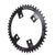 Chainrings Wolf Tooth Wolf Tooth Shimano 110 Asymmetric BCD Chainring - 46t 110 Asymmetric BCD 4-Bolt Drop-Stop For Shimano Cranks BLK Dark Slate Gray