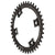 Chainrings Wolf Tooth Wolf Tooth Elliptical Shimano 110 Asymmetric BCD Chainring - 40t 110 Asymmetric BCD 4-Bolt Drop-Stop For Shimano Cranks BLK Dark Slate Gray