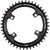 Chainrings Wolf Tooth Wolf Tooth Shimano 110 Asymmetric BCD Chainring - 36t 110 Asymmetric BCD 4-Bolt Drop-Stop Flattop For Shimano GRX Cranks BLK Dark Slate Gray
