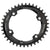 Chainrings Wolf Tooth Wolf Tooth Elliptical Shimano 110 Asymmetric BCD Chainring - 42t 110 Asymmetric BCD 4-Bolt Drop-Stop For Shimano GRX Cranks BLK Dark Slate Gray