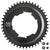 Chainrings Wolf Tooth Wolf Tooth Components Aero Chainring 107 BCD Drop-Stop B 46T Blk Dark Slate Gray