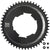 Chainrings Wolf Tooth Wolf Tooth Components Aero Chainring 107 BCD Drop-Stop B 50T Blk Dark Slate Gray