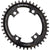Chainrings Wolf Tooth Wolf Tooth Elliptical 107 BCD Chainring - 42t Compatible SRAM 107 BCD Drop-Stop B 4-Bolt BLK Dark Slate Gray