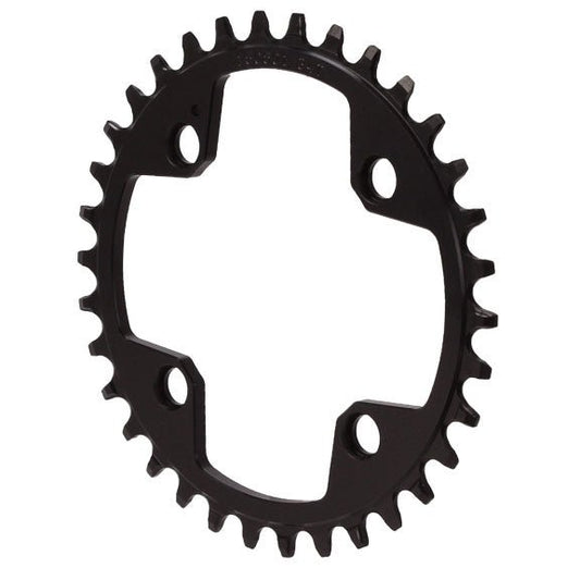 Chainrings Wolf Tooth Wolf Tooth 94 BCD Chainring - 34t 94 BCD 4-Bolt Drop-Stop For SRAM Cranks BLK Black