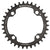 Chainrings Wolf Tooth Wolf Tooth 104 BCD Chainring - 34t 104 BCD 4-Bolt Drop-Stop B Black Dark Slate Gray