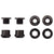 Chainring Bolts and Hardware Wolf Tooth Wolf Tooth 1x Chainring Bolt Set - 6mm Dual Hex Fittings Set/4 Black Dark Slate Gray
