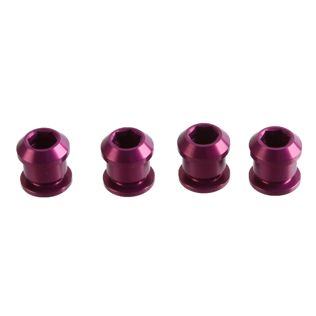 Chainring Bolts and Hardware Wolf Tooth Wolf Tooth 1x Chainring Bolt Set - 6mm Dual Hex Fittings Set/4 Purple Dark Slate Gray
