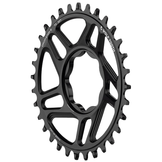 Chainrings Wolf Tooth Wolf Tooth Trek TQ Direct Mount Chainring - Drop-Stop B 32T Black Dark Slate Gray