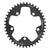 Chainrings Wolf Tooth Wolf Tooth Elliptical 110 BCD Chainring - 42t 110 BCD 5-Bolt Drop-Stop 10/11/12-Speed Eagle Flattop Compatible BLK Dark Slate Gray