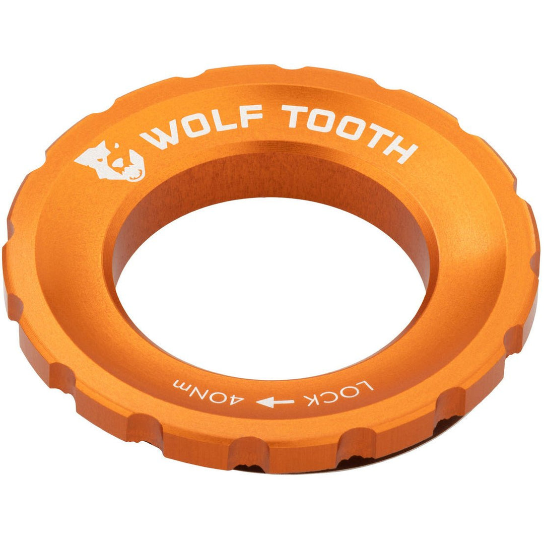 Disc Rotor Wolf Tooth Wolf Tooth CenterLock Rotor Lockring - External Splined Orange Chocolate