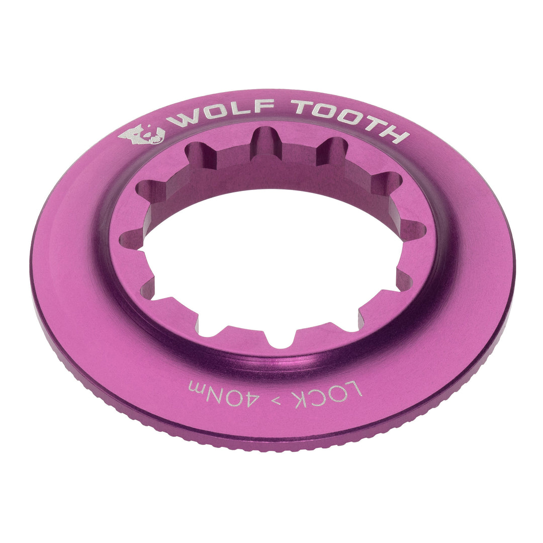 Disc Rotor Wolf Tooth Wolf Tooth Centerlock Rotor Lockring - Internal Splined Purple Pale Violet Red