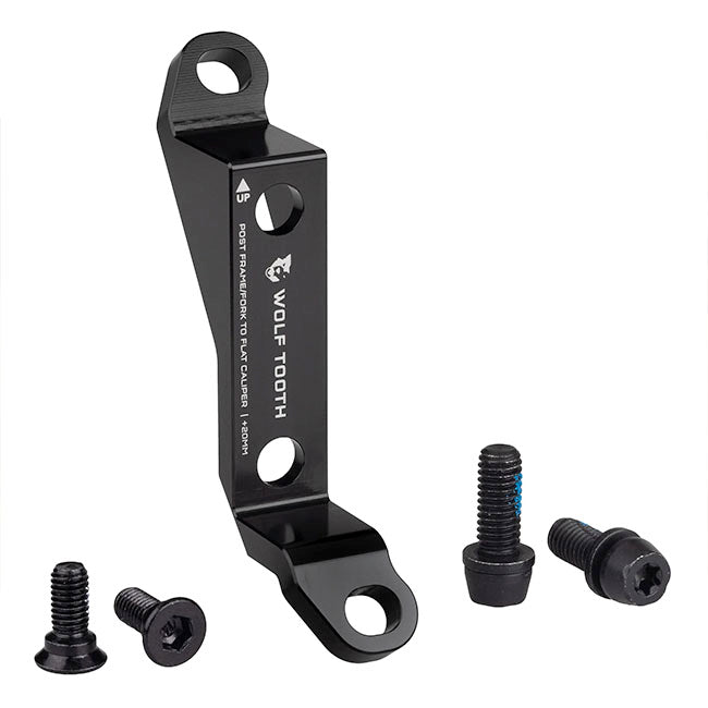 Disc Brake Adapters & Bolts Wolf Tooth Wolf Tooth Disc Brake Adapter - Post to Flat Mount +20mm Dark Slate Gray