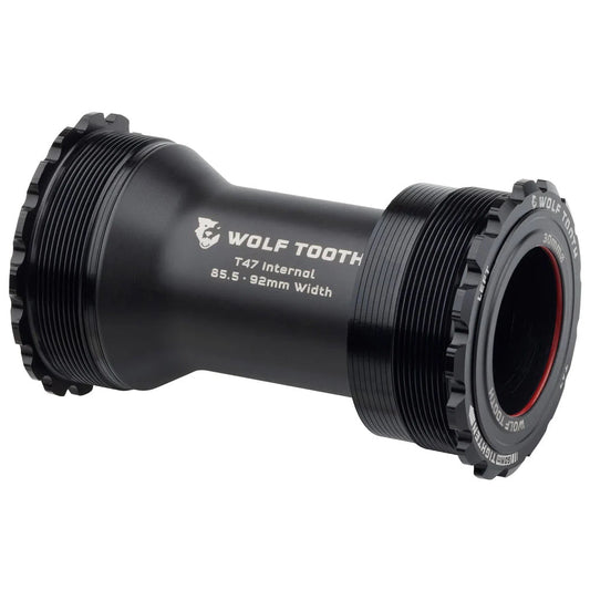 Bottom Brackets Wolf Tooth Wolf Tooth Bottom Bracket - T47 Inboard 85.5/92mm For 30mm Spindle Black Dark Slate Gray