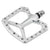 Pedals Wolf Tooth Wolf Tooth Ripsaw Aluminum Pedals - Platform Aluminum 9/16" Black Raw Silver Light Gray