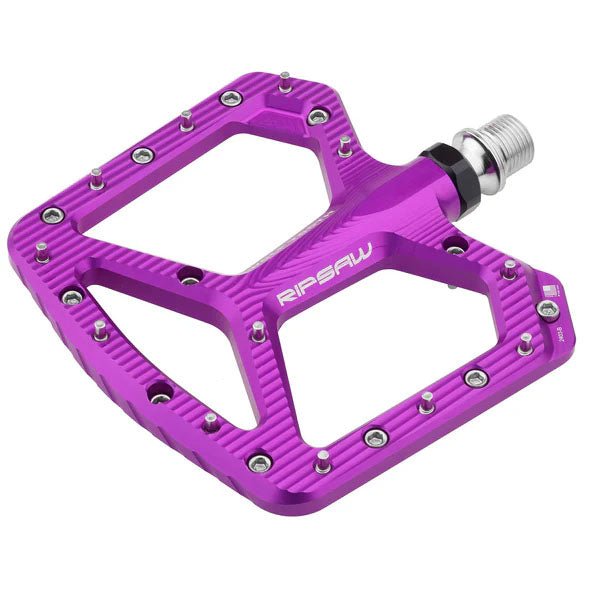 Pedals Wolf Tooth Wolf Tooth Ripsaw Aluminum Pedals - Platform Aluminum 9/16" Ultraviolet Purple Dark Orchid
