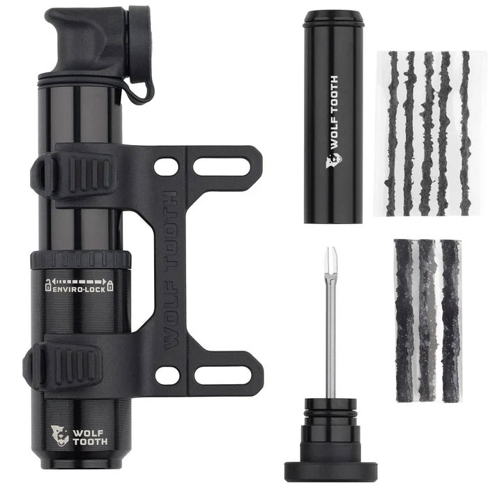 Frame Pump Wolf Tooth Wolf Tooth Encase Pump with Tire Plug Tool - 40cc Dark Slate Gray