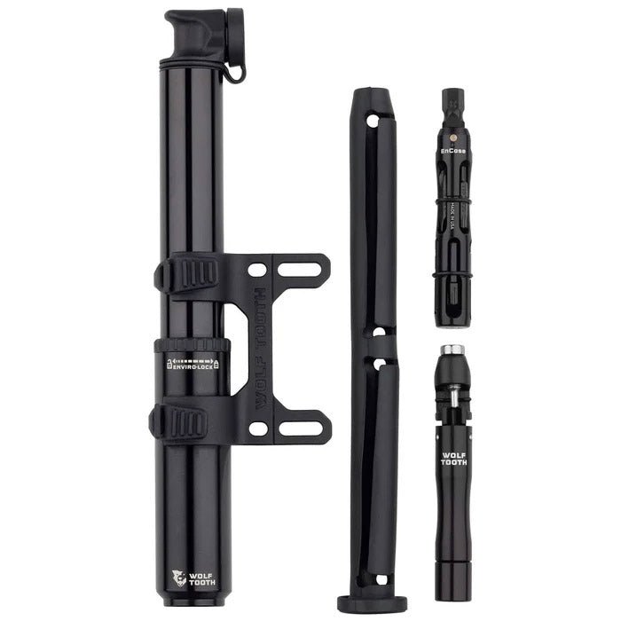Frame Pump Wolf Tooth Wolf Tooth Encase Pump with Chain Tool and Tire Plug Tool - 85cc Dark Slate Gray