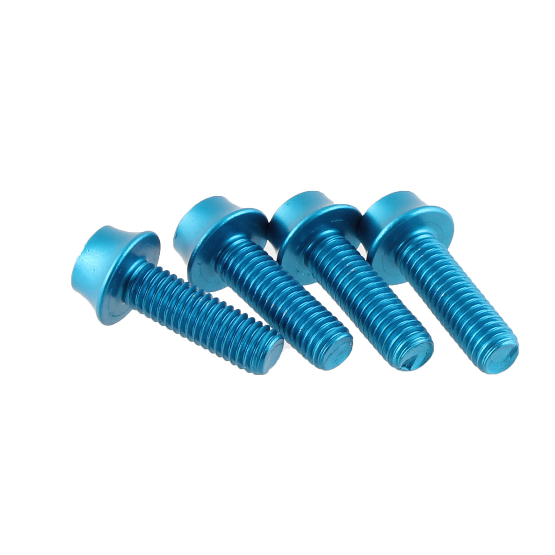 Water Bottle Cage Parts Wolf Tooth Wolf Tooth Water Bottle Cage Bolts - Set/4 Aluminum Blue Steel Blue