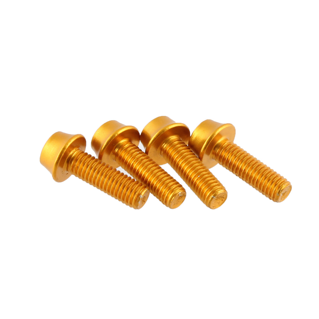 Water Bottle Cage Parts Wolf Tooth Wolf Tooth Water Bottle Cage Bolts - Set/4 Aluminum Gold Chocolate