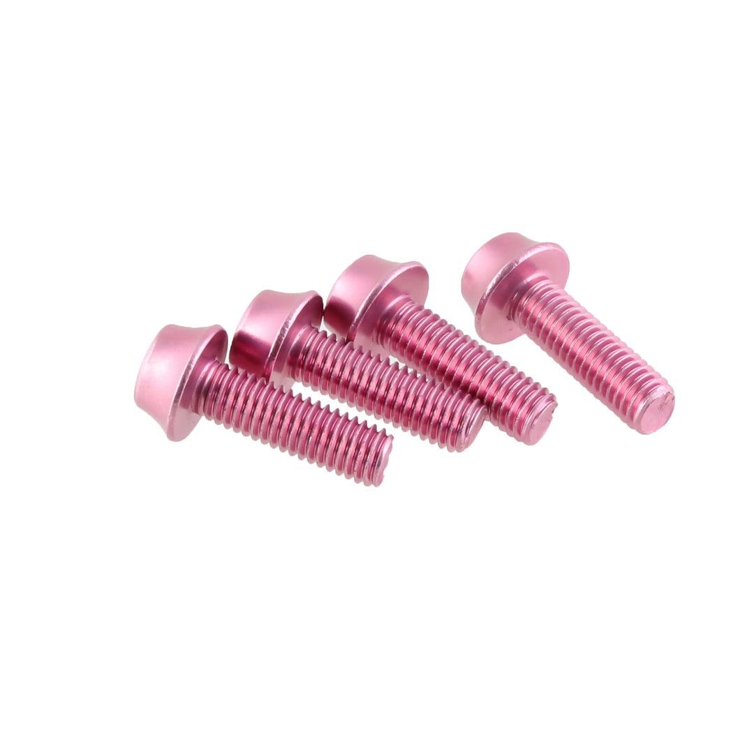 Water Bottle Cage Parts Wolf Tooth Wolf Tooth Water Bottle Cage Bolts - Set/4 Aluminum Pink Pale Violet Red