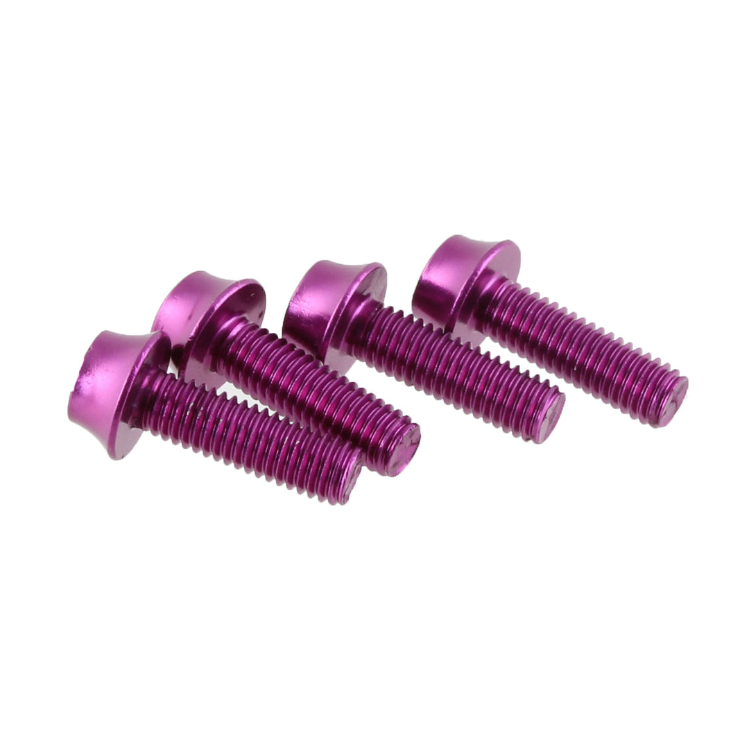 Water Bottle Cage Parts Wolf Tooth Wolf Tooth Water Bottle Cage Bolts - Set/4 Aluminum Purple Brown