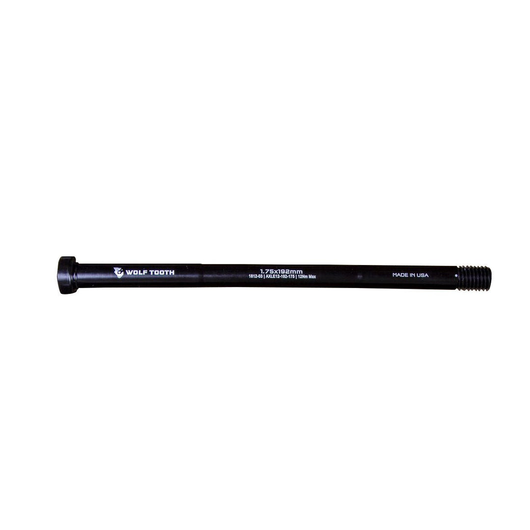 Axles & Axle Parts Wolf Tooth Wolf Tooth Rear Thru Axle - M12 1.75 x 192mm Black Black