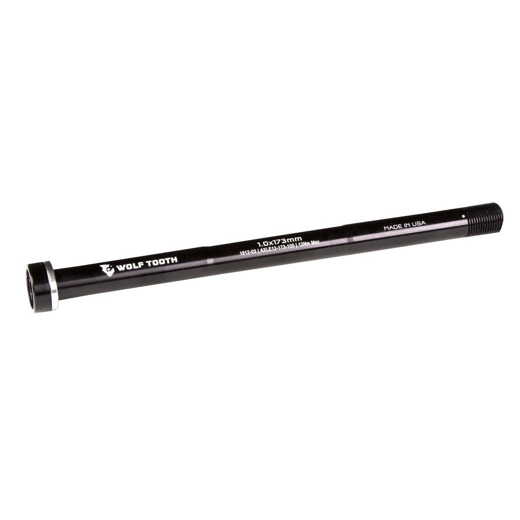 Wheel Skewers & Thru-Axles Wolf Tooth Wolf Tooth Components Rear Replacement Thru-Axle 1.0x173mm - Black Dark Slate Gray