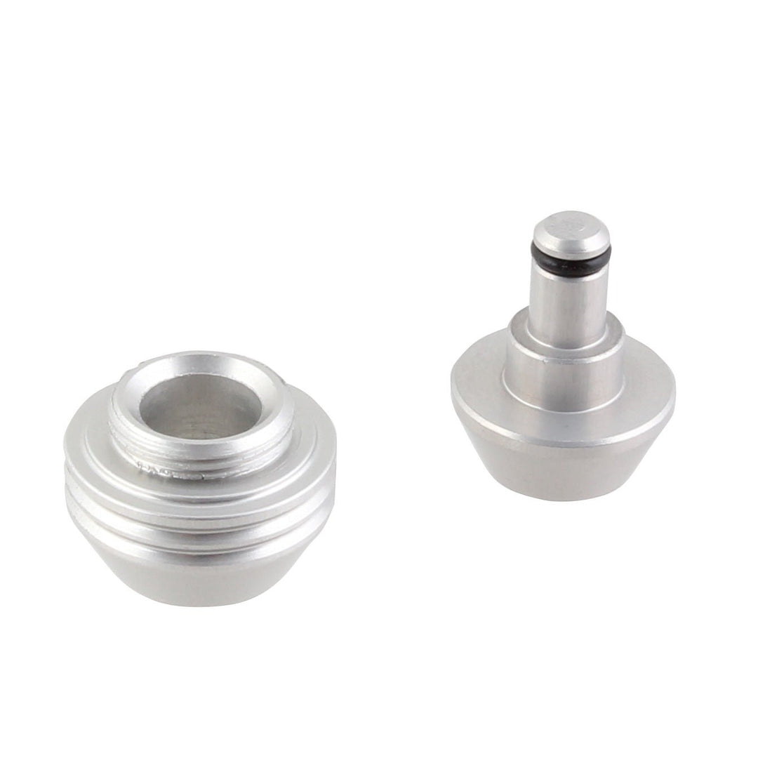 Axles & Axle Parts Wolf Tooth Wolf Tooth Axle Trainer Caps Silver Gray