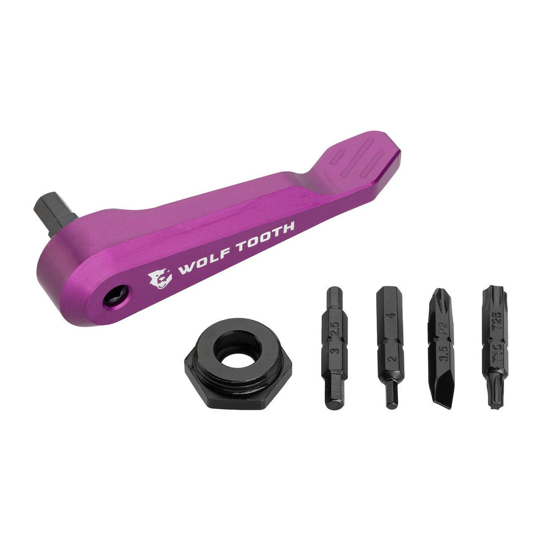 Multi Tools Wolf Tooth Wolf Tooth Components Axle Handle Multi-Tool Purple Dim Gray