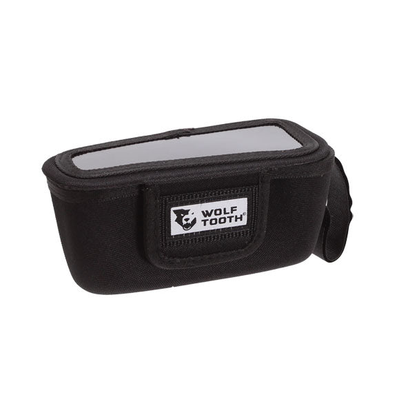 Handlebar/Stem Bags & Packs Wolf Tooth Wolf Tooth Components Mountain BarBag (Left) Black w/Clear Top Dark Slate Gray