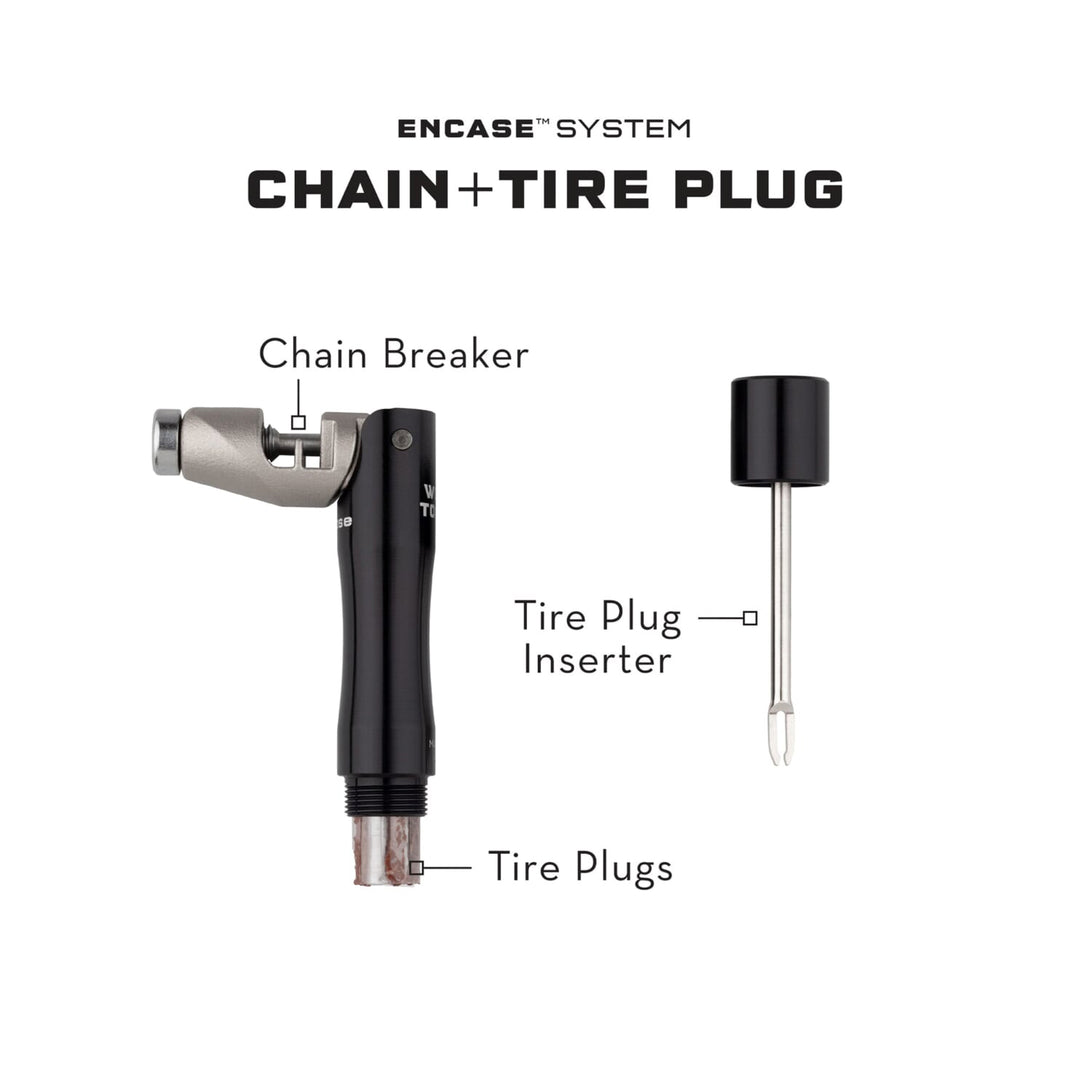 Multi Tools Wolf Tooth Wolf Tooth EnCase System Chain and Tire Plug Multi Tool Dark Slate Gray