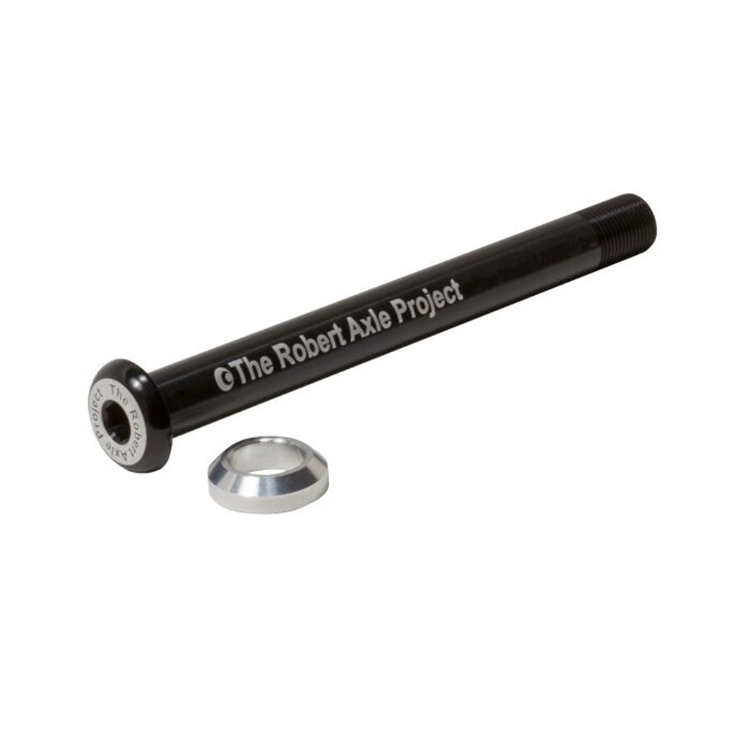 Axles & Axle Parts Robert Axle Project Robert Axle Project 12mm Lightning Bolt Thru Axle - Front - Length 123mm Thread 1.0mm 12x100 Specialized Dark Slate Gray