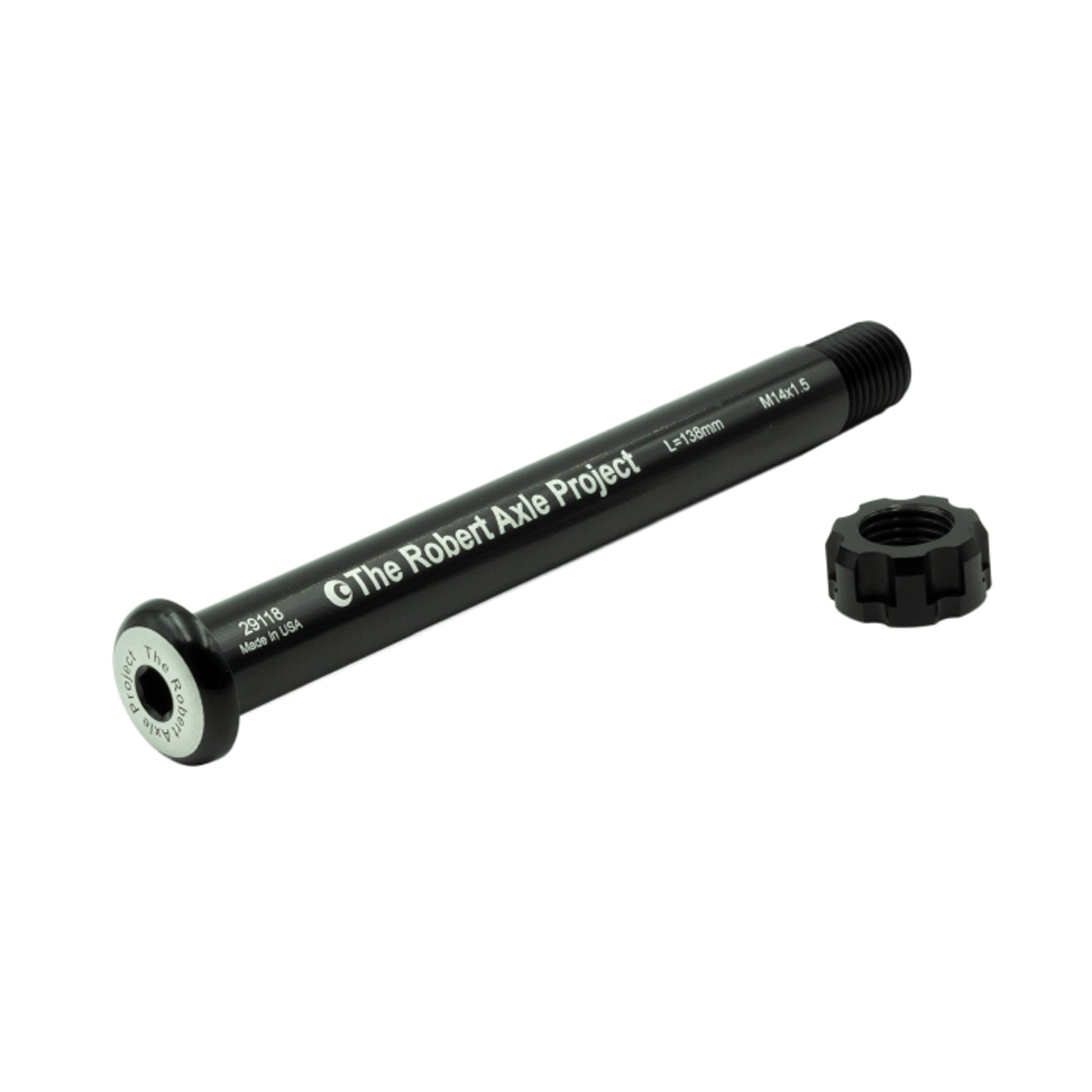 Wheel Skewers & Thru-Axles Robert Axle Project Robert Axle Project Lightning Thru-Axle Front RAT 15x100 - Black Dark Slate Gray