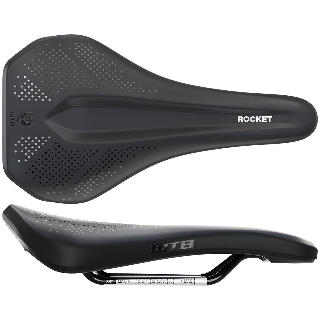Saddles WTB WTB Rocket Saddle - Stainless Black Medium Fusion Form Dark Slate Gray