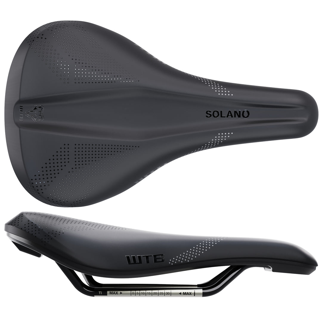Saddles WTB WTB Solano Saddle - Titanium Black Medium Fusion Form Dark Slate Gray
