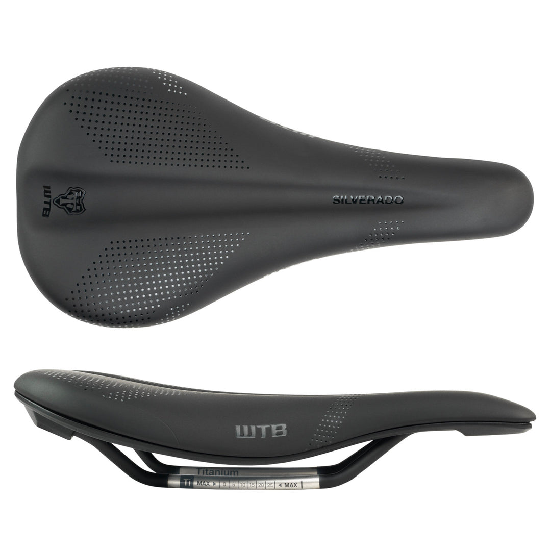 Saddles WTB WTB Silverado 265 Fusion Form Saddle - Titanium Black Medium Dark Slate Gray