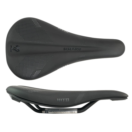 Saddles WTB WTB Silverado 265 Fusion Form Saddle - Stainless Black Medium Dark Slate Gray