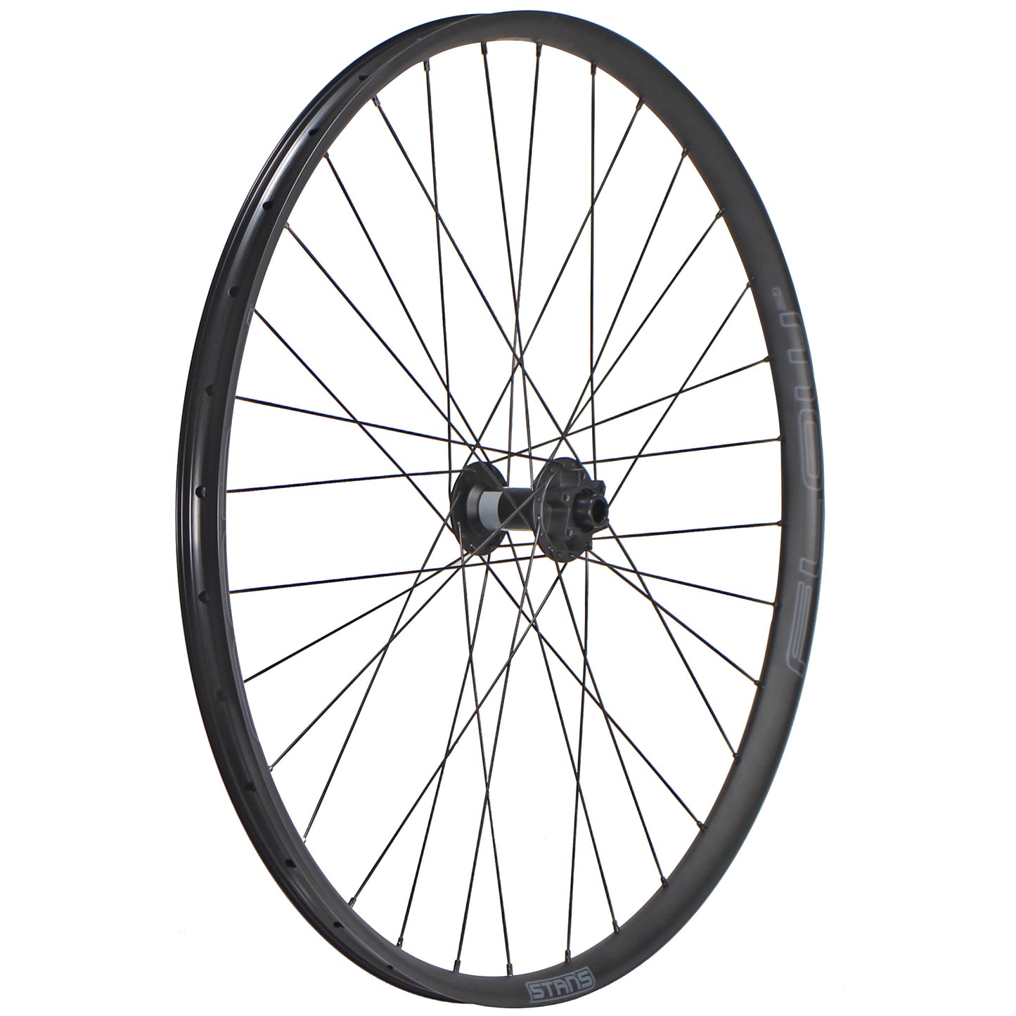 Wheels Wheel Factory Wheel Factory Stans Flow MK4 27.5" DT 370 15x110 Boost 6B Dark Slate Gray