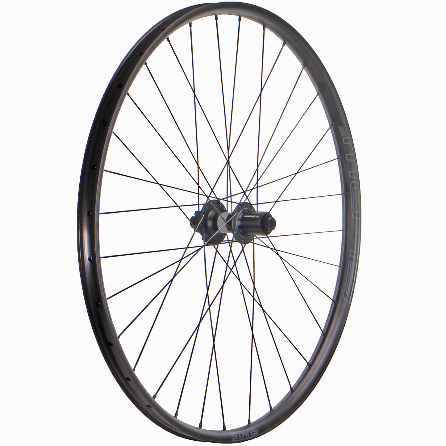 Wheels Wheel Factory Wheel Factory Stans Flow EX3 29" DT 370 LN Rear Wheel 12x148 HG Dark Slate Gray